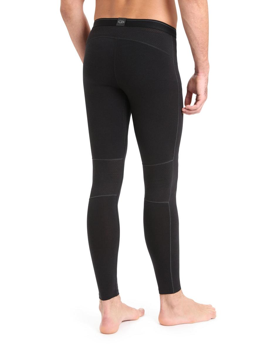 Black Icebreaker BodyfitZone™ Merino 200 Zone Thermal Men's Leggings | AU 1126ILHS